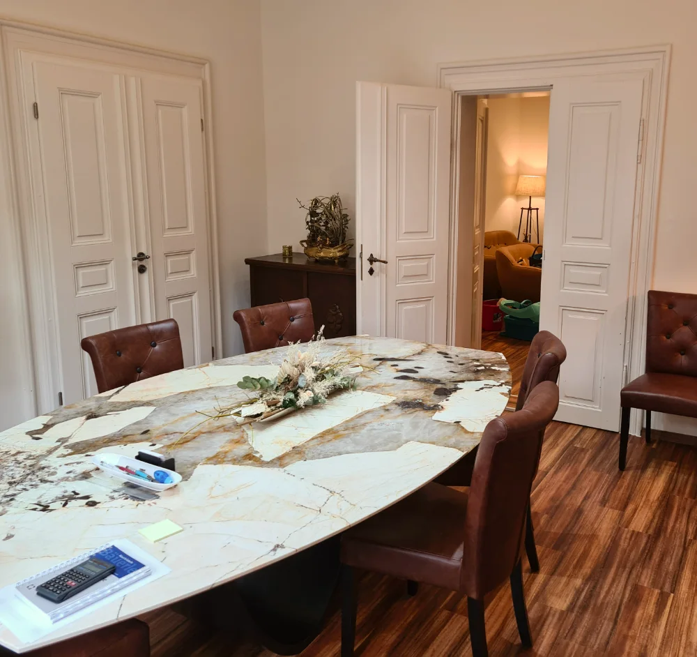 Beurkundungszimmer im Notariat Oschatz